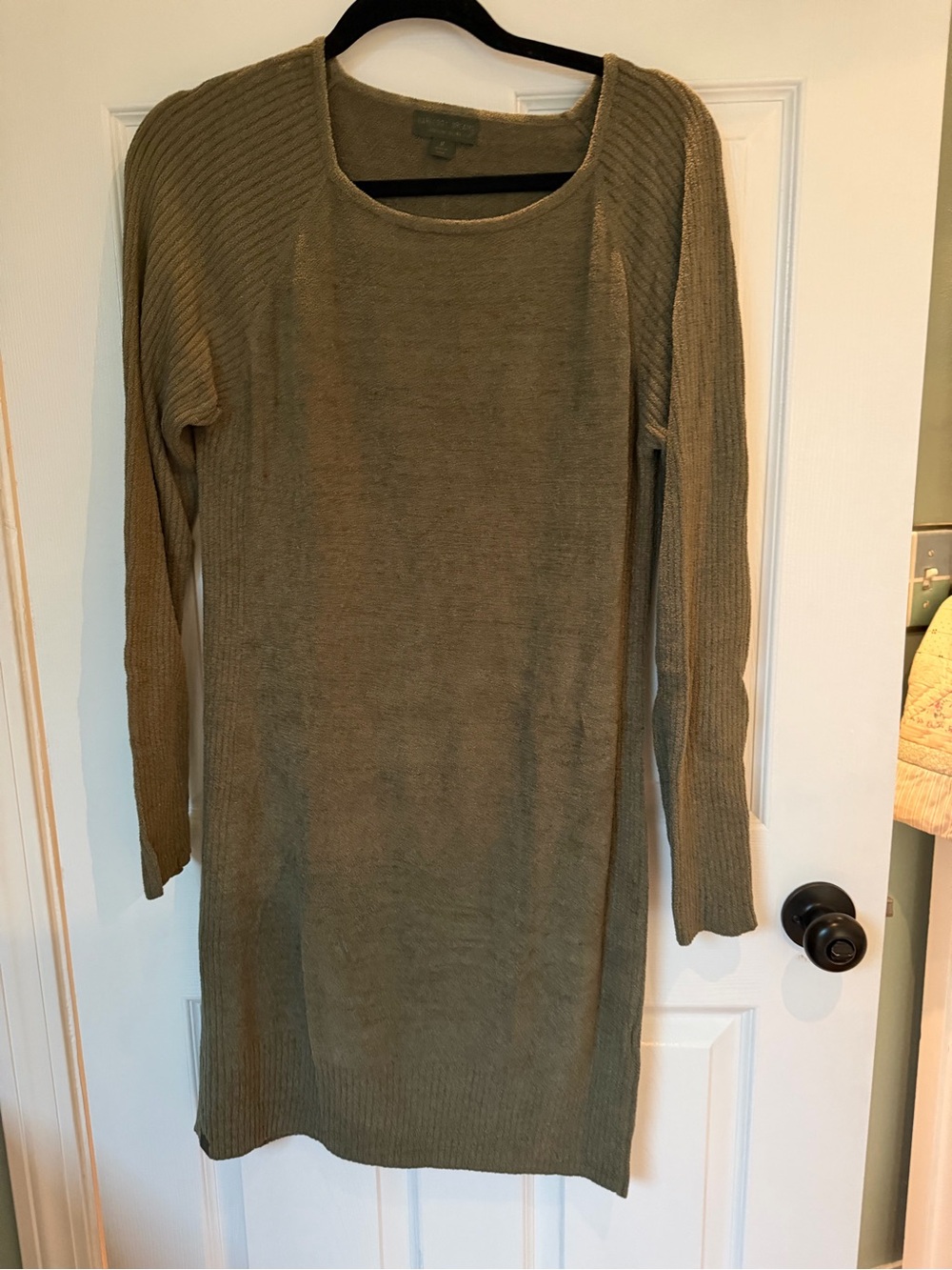 Barefoot Dreams Olive Long-Sleeve Knit Dress